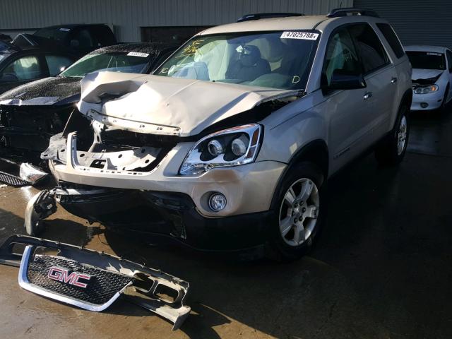 1GKER13727J156639 - 2007 GMC ACADIA SLE GOLD photo 2