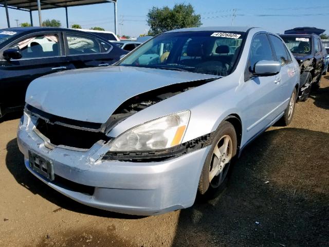 JHMCN36485C002626 - 2005 HONDA ACCORD HYB SILVER photo 2