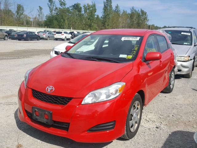 2T1KU4EE6AC242338 - 2010 TOYOTA COROLLA MA RED photo 2