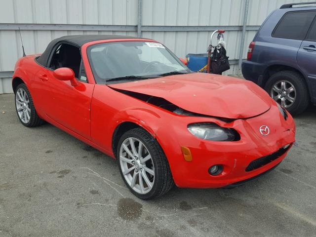 JM1NC25F060119679 - 2006 MAZDA MX-5 MIATA RED photo 1