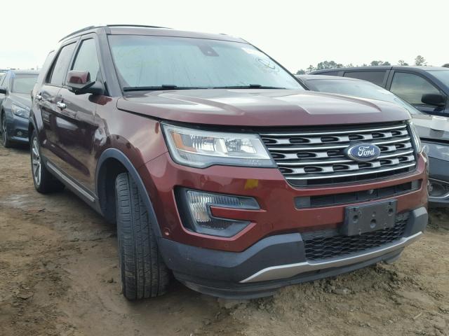 1FM5K8F87GGA38656 - 2016 FORD EXPLORER L BROWN photo 1