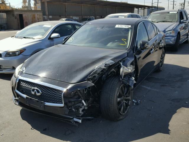 JN1BV7AP2EM677908 - 2014 INFINITI Q50 BASE BLACK photo 2