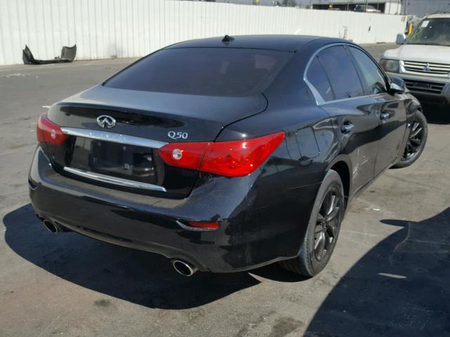 JN1BV7AP2EM677908 - 2014 INFINITI Q50 BASE BLACK photo 4