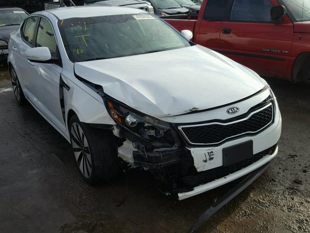 5XXGR4A69CG065222 - 2012 KIA OPTIMA SX WHITE photo 1