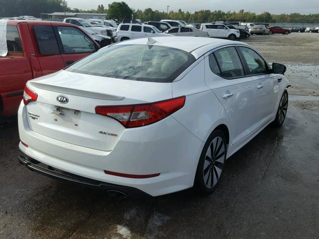 5XXGR4A69CG065222 - 2012 KIA OPTIMA SX WHITE photo 4