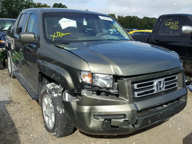 2HJYK16536H522322 - 2006 HONDA RIDGELINE GREEN photo 1