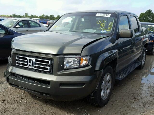 2HJYK16536H522322 - 2006 HONDA RIDGELINE GREEN photo 2