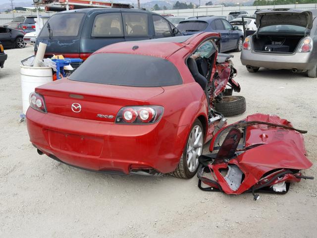 JM1FE1SMXB0405707 - 2011 MAZDA RX8 RED photo 4