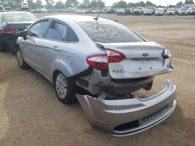 3FADP4AJ7EM211458 - 2014 FORD FIESTA S SILVER photo 3