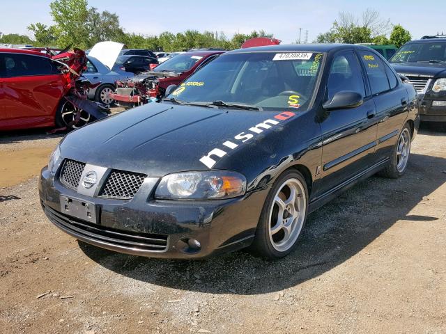 3N1AB51D76L525262 - 2006 NISSAN SENTRA SE- BLACK photo 2