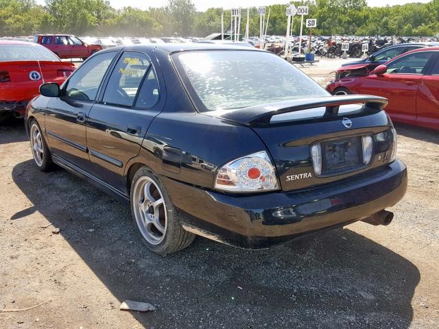 3N1AB51D76L525262 - 2006 NISSAN SENTRA SE- BLACK photo 3