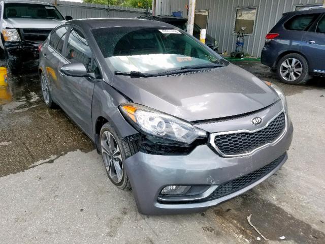 KNAFZ4A82G5529293 - 2016 KIA FORTE EX GRAY photo 1