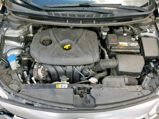 KNAFZ4A82G5529293 - 2016 KIA FORTE EX GRAY photo 7