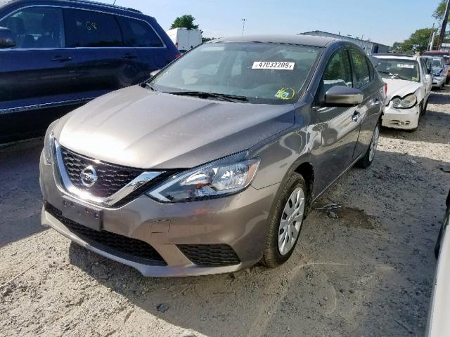 3N1AB7AP0GL678721 - 2016 NISSAN SENTRA S GRAY photo 2