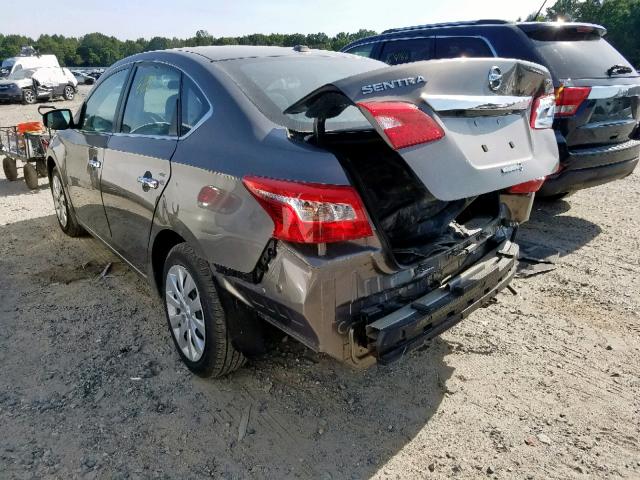 3N1AB7AP0GL678721 - 2016 NISSAN SENTRA S GRAY photo 3