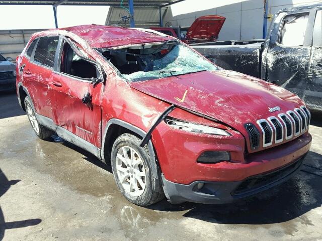 1C4PJLCB0HW667685 - 2017 JEEP CHEROKEE L RED photo 1