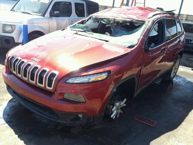 1C4PJLCB0HW667685 - 2017 JEEP CHEROKEE L RED photo 2