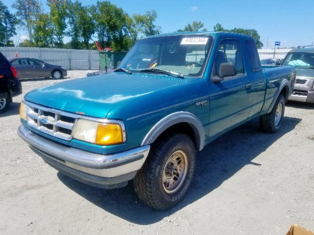 1FTCR15X7RPA48789 - 1994 FORD RANGER SUP BLUE photo 2