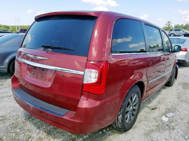2C4RC1HG6GR190344 - 2016 CHRYSLER TOWN & COU RED photo 4