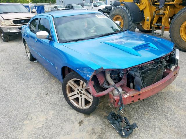 2B3KA43G56H527916 - 2006 DODGE CHARGER SE BLUE photo 1