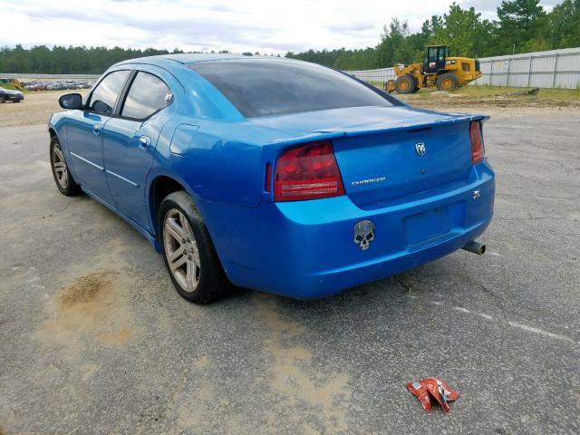 2B3KA43G56H527916 - 2006 DODGE CHARGER SE BLUE photo 3