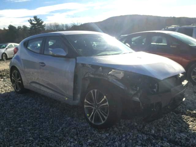 KMHTC6AE0GU291437 - 2016 HYUNDAI VELOSTER T SILVER photo 1