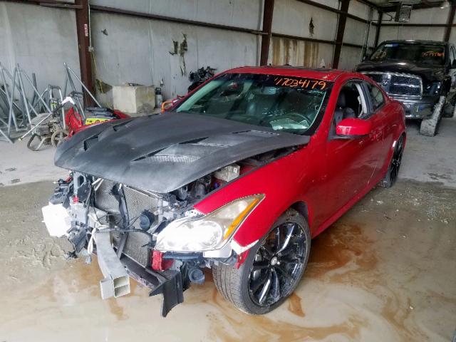 JNKCV64E68M100632 - 2008 INFINITI G37 BASE RED photo 2