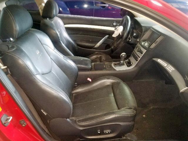 JNKCV64E68M100632 - 2008 INFINITI G37 BASE RED photo 5