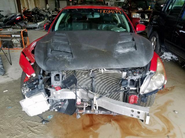 JNKCV64E68M100632 - 2008 INFINITI G37 BASE RED photo 9