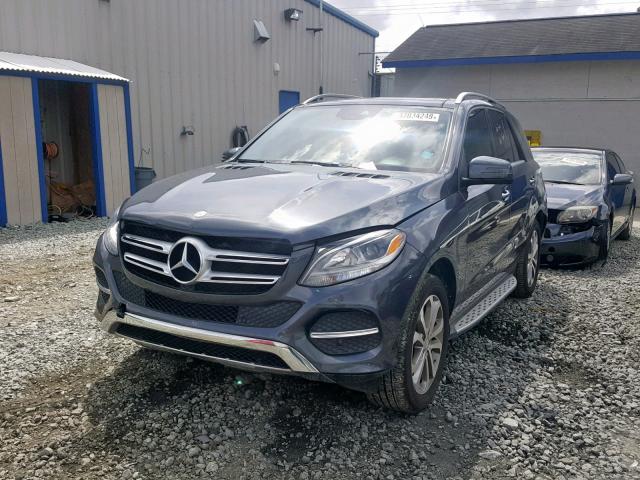 4JGDA5HB0GA625659 - 2016 MERCEDES-BENZ GLE 350 4M GRAY photo 2