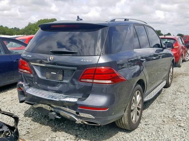 4JGDA5HB0GA625659 - 2016 MERCEDES-BENZ GLE 350 4M GRAY photo 4