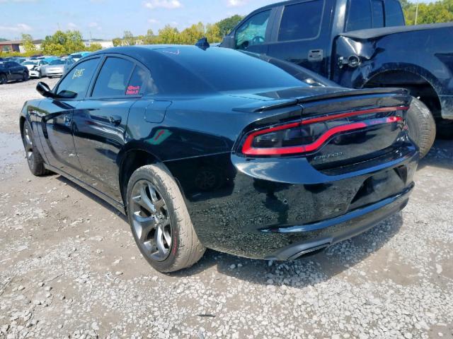 2C3CDXHG0FH722024 - 2015 DODGE CHARGER SX BLACK photo 3