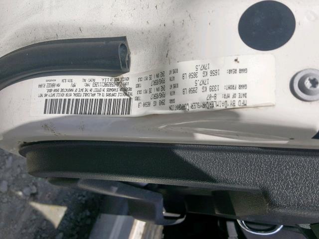 1J8HG58298C111263 - 2008 JEEP COMMANDER თეთრი ფოტო 10