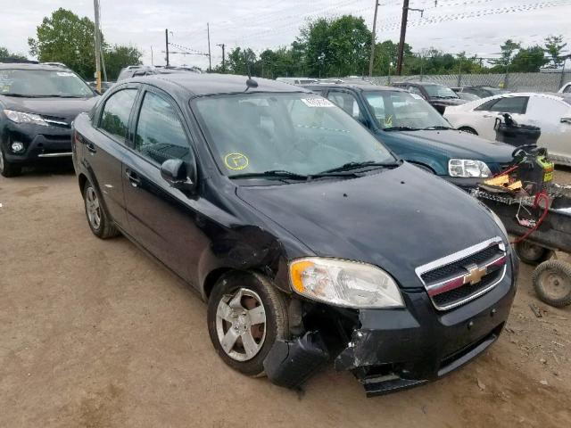 KL1TD5DE4AB136374 - 2010 CHEVROLET AVEO LS BLACK photo 1