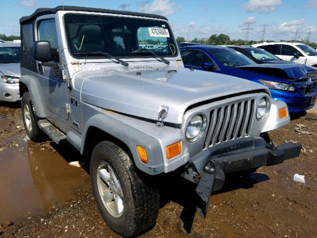 1J4FA39S46P731635 - 2006 JEEP WRANGLER X SILVER photo 1