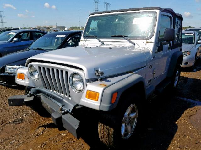 1J4FA39S46P731635 - 2006 JEEP WRANGLER X SILVER photo 2