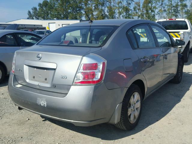 3N1AB61E27L698347 - 2007 NISSAN SENTRA 2.0 GRAY photo 4