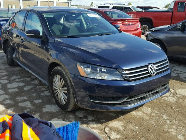 1VWAH7A32EC050271 - 2014 VOLKSWAGEN PASSAT S BLUE photo 1