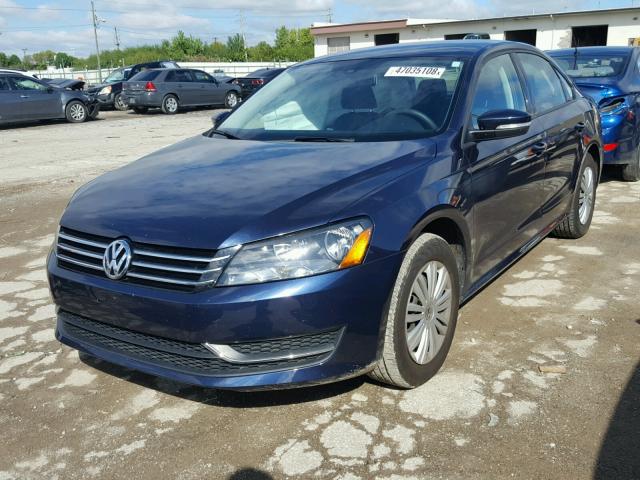 1VWAH7A32EC050271 - 2014 VOLKSWAGEN PASSAT S BLUE photo 2