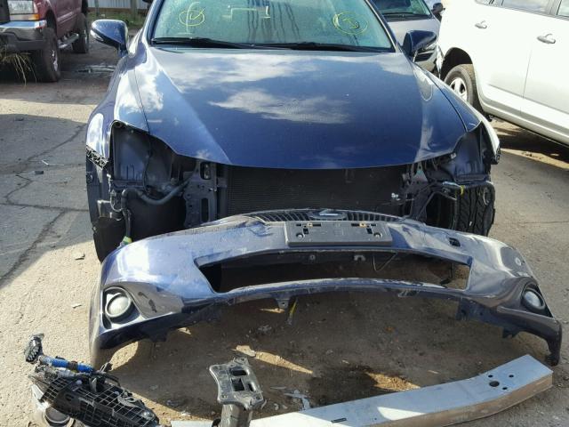 JTHCF5C22C5060311 - 2012 LEXUS IS 250 BLUE photo 9