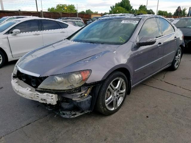 JH4KB16585C001011 - 2005 ACURA RL GRAY photo 2