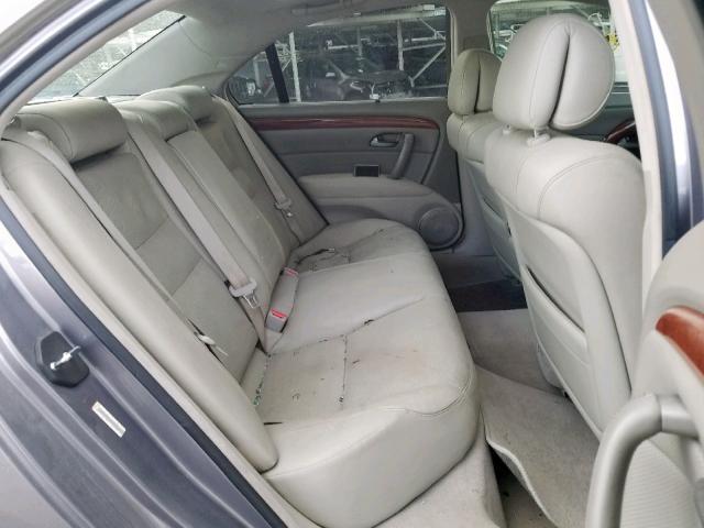 JH4KB16585C001011 - 2005 ACURA RL GRAY photo 6