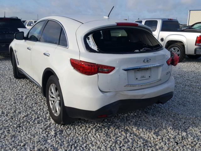 JN8CS1MU3EM451499 - 2014 INFINITI QX70 WHITE photo 3