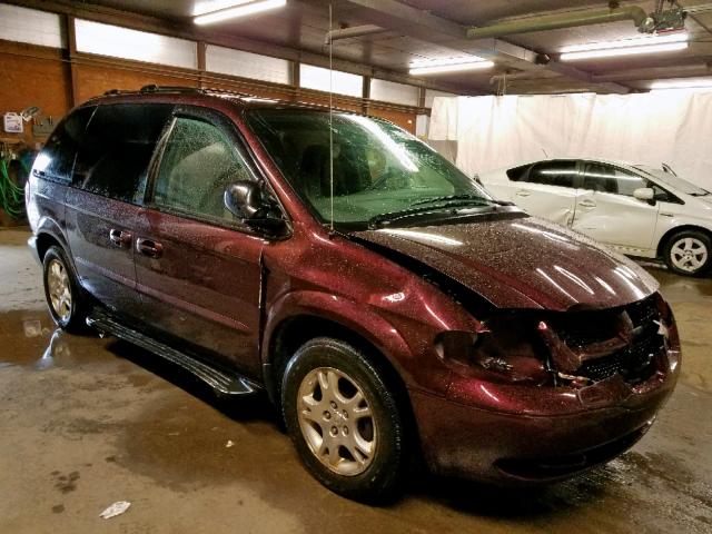 1D4GP45R14B566125 - 2004 DODGE CARAVAN BURGUNDY photo 1