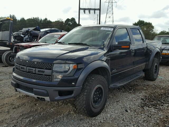 1FTFW1R63EFB55216 - 2014 FORD F150 SVT R BLACK photo 2