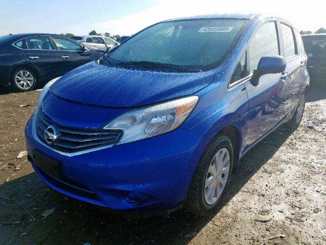 3N1CE2CP0EL424052 - 2014 NISSAN VERSA NOTE BLUE photo 2