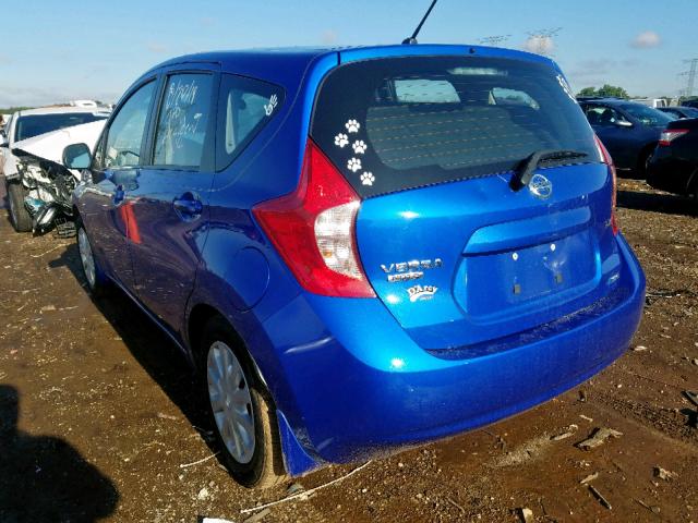 3N1CE2CP0EL424052 - 2014 NISSAN VERSA NOTE BLUE photo 3