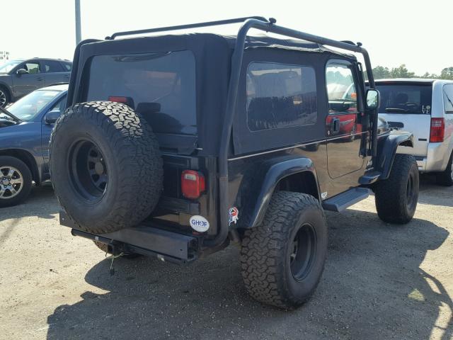 1J4FA44S55P358990 - 2005 JEEP WRANGLER / BLACK photo 4