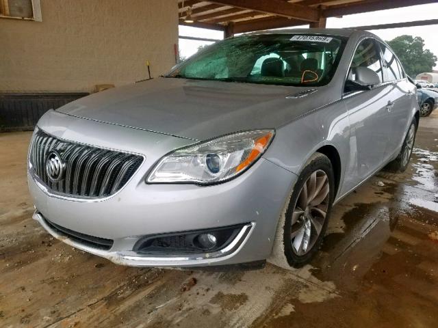 2G4GK5EX4G9103946 - 2016 BUICK REGAL SILVER photo 2