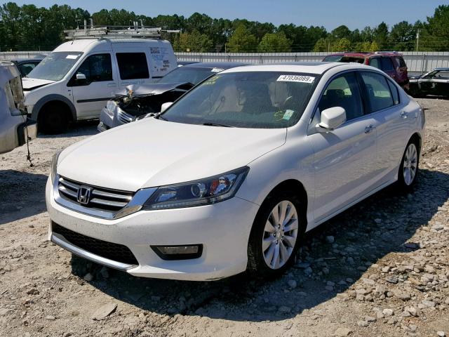 1HGCR2F87EA195416 - 2014 HONDA ACCORD EXL WHITE photo 2